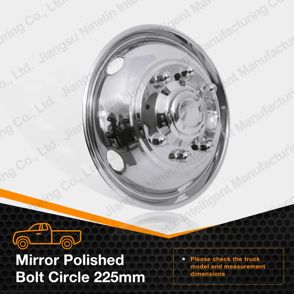 19.5" FORD F450 & F550 8 LUG HUB COVER ALCOA 001102 FRONT for sale