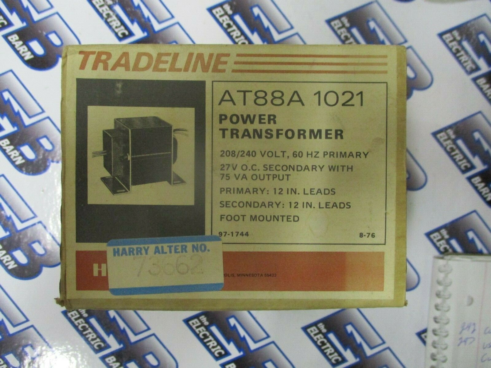HONEYWELL TRADELINE AT88A1021 POWER TRANSFORMER- NEW