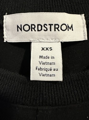 NORDSTROM Sleeveless Cotton Blend Midi Dress Size XXS/2XS, Black A-Line NEW NWOT - Picture 16 of 18