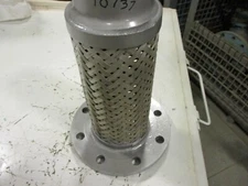 Flexible Connector Stainless Braided Hose 4" 125 Flange x Duct x 14" Long