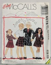 McCalls 6078  Sewing Pattern Girls Childs Jacket Top Skirt Size 10-12-14 UNCUT 