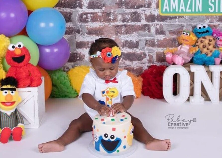 Girls Sesame Street Headband, Boutique, Elmo, Cookie Monster, Big Bird Headband - Image 3 of 4