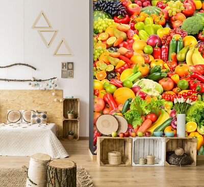 3D Fresh Vegetables ZHUA15396 Wallpaper Wall Murals Removable Self-adhesive Amy
