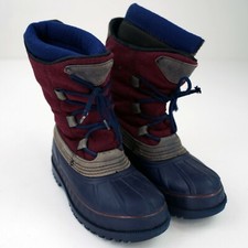 Lacrosse Winter Rubber Work Boots w/ Inserts Mens Sz 8 Blue Maroon USA Made 7B