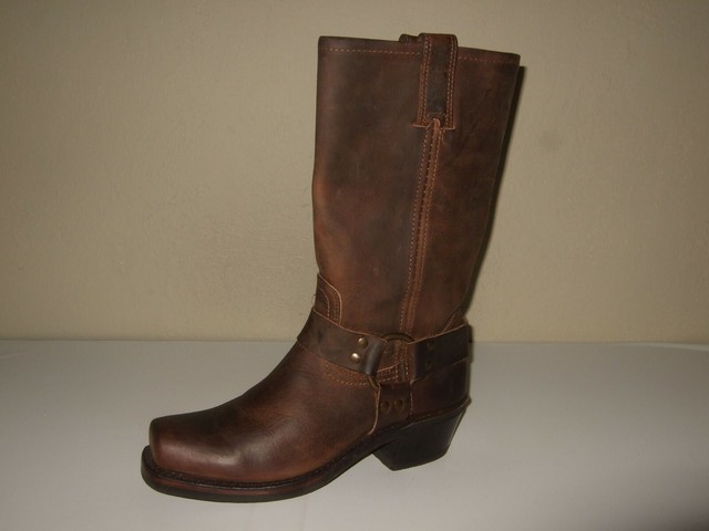 frye harness boots womens