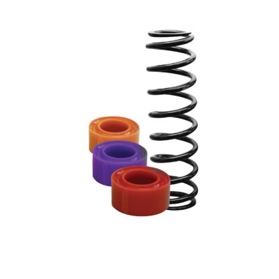 Longacre 52-61051 1 1/4'' Large Spacing Coil-Over Spring Rubber Blue Hard