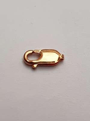 9 kt 13 mm Rot Rot Rotgold 375 Karabiner Papagei Triggerverschluss 13 mm x 5,30 mm