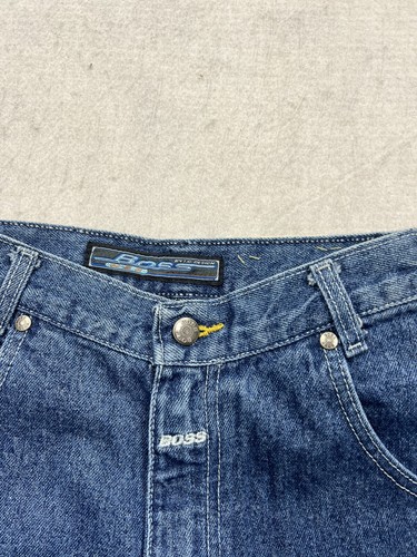 Vtg NWT 90s Boss Big Fit Denim Jean Shorts Boys Youth Sz 14 Evergreen 25” Waist - Picture 5 of 9