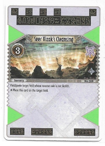 Eye of Judgment EoJ PS3: rare Seer Vizak's Cleansing set 2 Near Mint - 第 1/1 張圖片