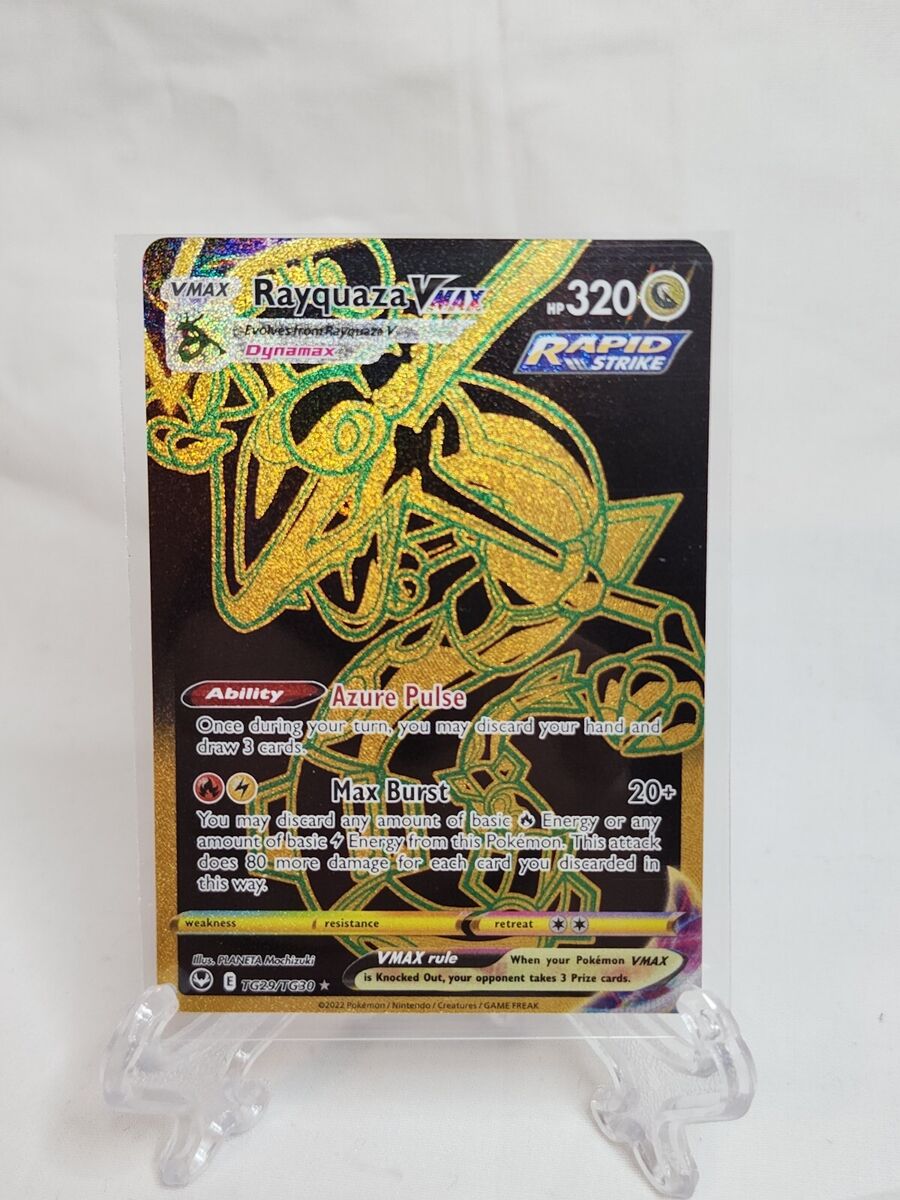 Rayquaza VMax - TG29/TG30 Gold Full Art Ultra Rare - Silver