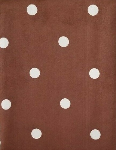 Light Catcher Chocolate & White Big Dots Rod Pocket Window Panel 54" x 63" NIP - Picture 8 of 9