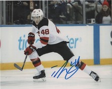 New Jersey Devils Ty Smith Signed Autographed 8x10 Photo COA #4