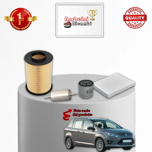 Wartungsset 4 Filter Ford Grand C-Max 1.6 Ti 63KW 86PS Ab 2010-image
