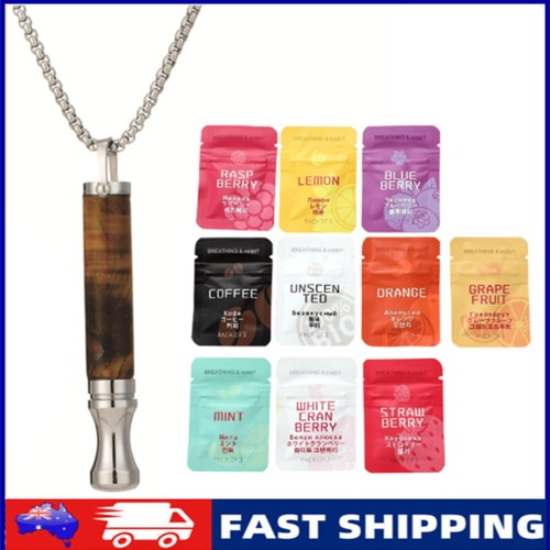 Breathlace Quit Smoking Anxiety Stress Relief Breathing Necklace With Core NEW