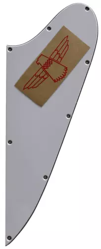 New 3 Ply White Guitar Pickguard Logo For Gibson Firebird Thunderbird Bass Style