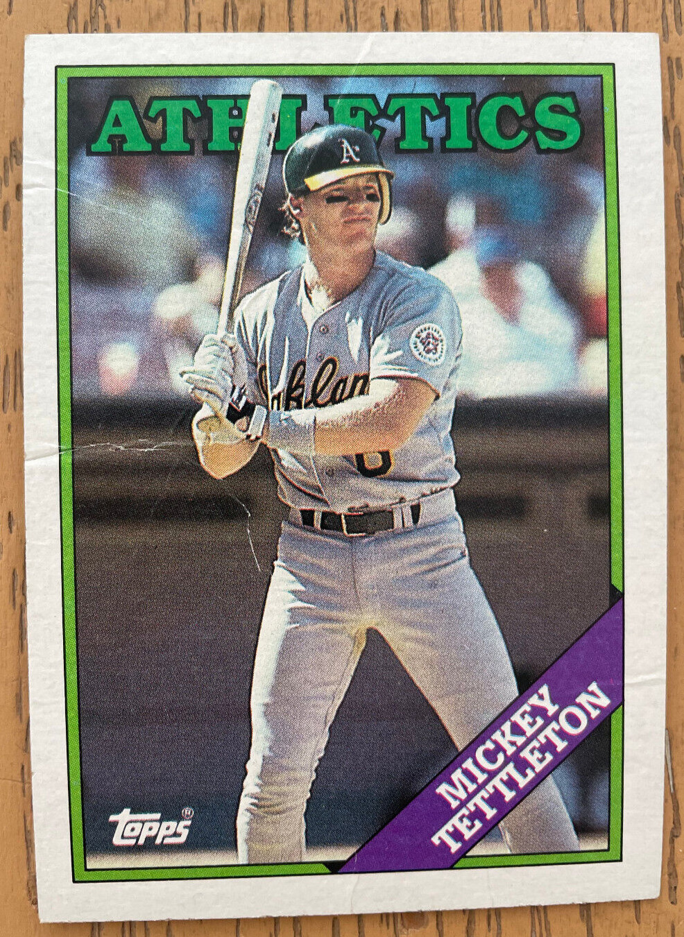 Mickey Tettleton 1988 Topps Trading Card Oakland A's Athletics #143 Baseball MLB