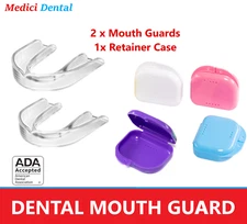 Silicone Mouth Guard Night Teeth Clenching Grinding Sleep Dental Bite Moldable