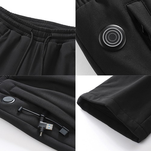 Unisex Heating Pants for Men Women 12 Heating Zone USB 5V Heated Trousers (2XL) - Zdjęcie 11 z 11