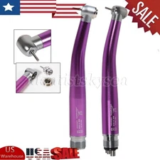 NSK Style Dental High Speed Handpiece Turbine 4/2 Holes Standard Head Purple