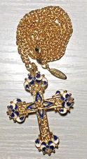 Avon Smithsonian Gellatly Cross-Pendant Necklace, Excellent Condition