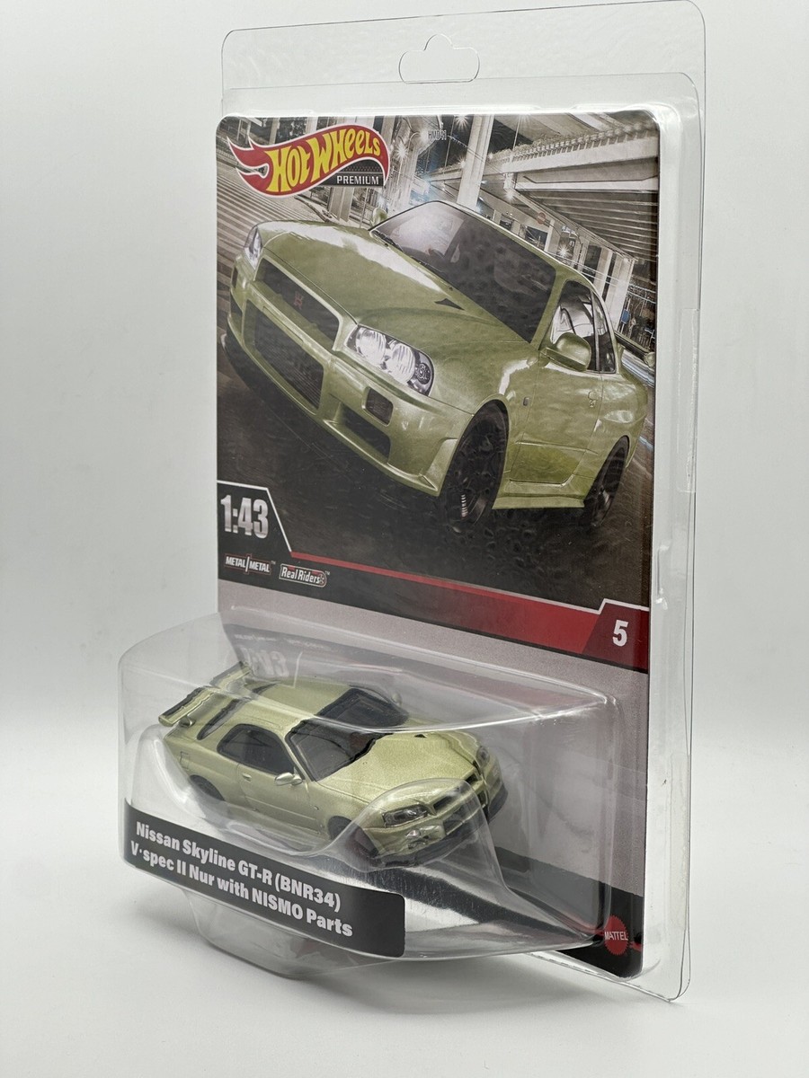 Hot Wheels Premium 2024 Nisson Skyline GT-R {BNR 34} 1:43