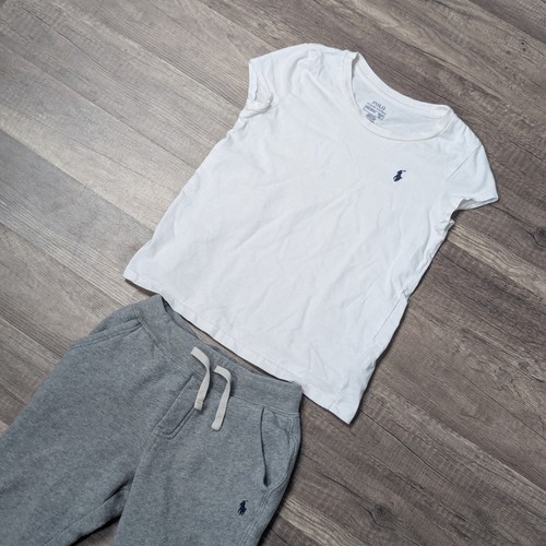 Polo Ralph Lauren Kids Outfit Set T-Shirt & Sweatpants Logo Sz 5/6 - Picture 2 of 6