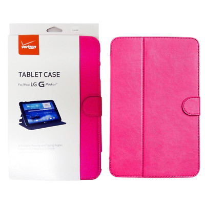 Verizon Folio Case W/ 3-Pack Verizon Screen Protector for LG G Pad 10.1 LTE