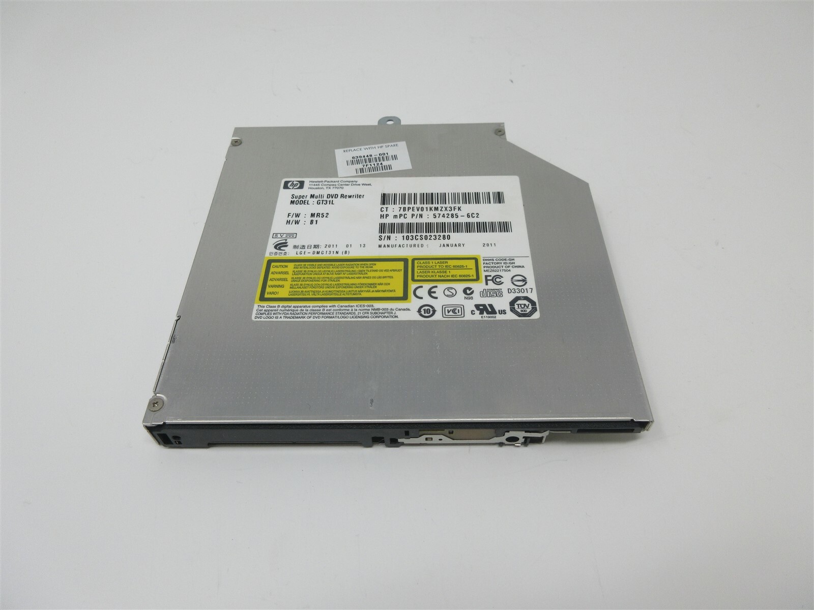 Hp GT31L SATA DL DVD±RW Drive 5742856C2 Laptop, notebook Drive eBay