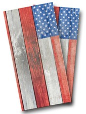 DISTRESSED AMERICAN USA FLAG CORNHOLE WRAP WRAPS SET Vinyl Board DECAL