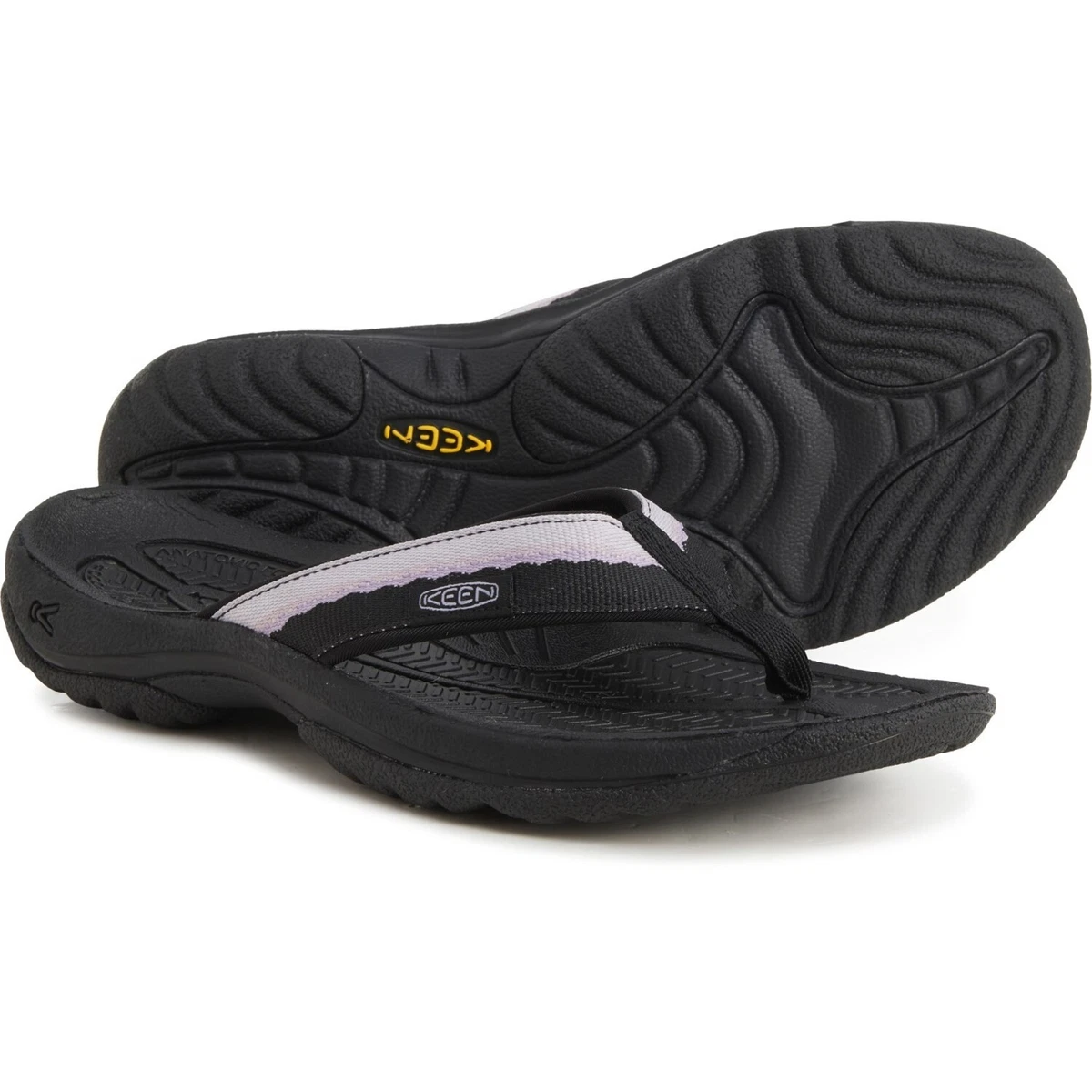 Women's Kona Leather Flip-Flop | Black/Vapor