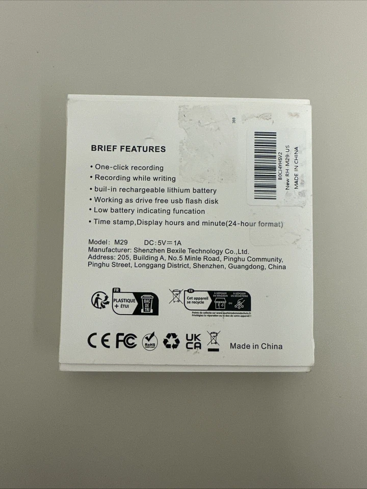 Digital Voice Recorder Voice Activated Recorder with Playback.64G. 512Kps - Image 2 of 4