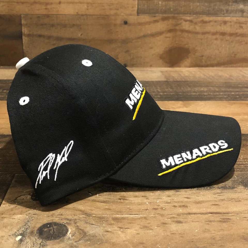 Gorra de béisbol Menards Racing Hat Strapback para hombre negra NASCAR Paul Menard #11 Foto 3 de 4