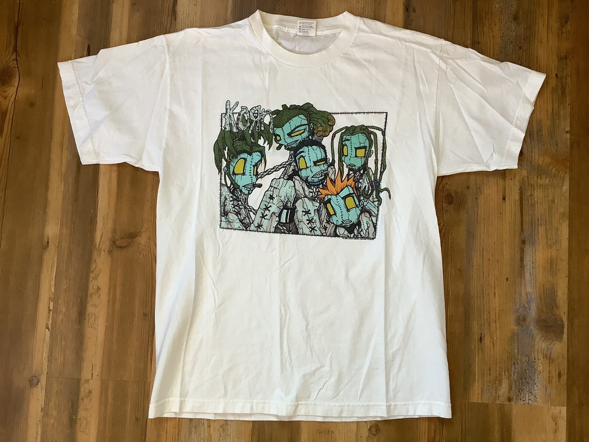 2000 KORN SICK & TWISTED ツアー バンド Tシャツ Vintage 2000 Korn Sick and Twisted Tour T Shirt Size L (W 21