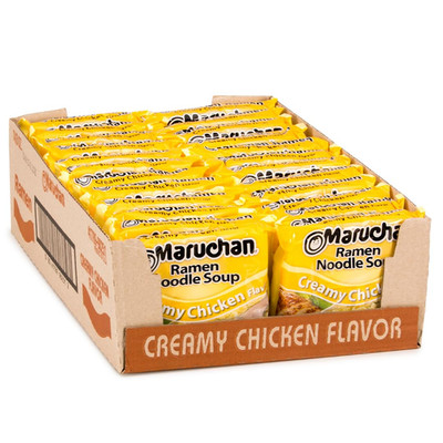 Ramen Creamy Chicken, Instant Ramen Noodles, Ready to Eat Meals, 3 Oz, 24 Count
