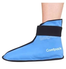 Comfpack Large Foot Ice Pack Wrap Blue 1PC for Ankle & Foot Pain Relief Cold