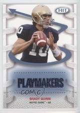 2007 SAGE Hit Playmakers Blue Brady Quinn #P10 0c0