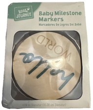 NEW little Journey wooden Monthly Milestone Markers pregnancy  Baby 1st yr EUC