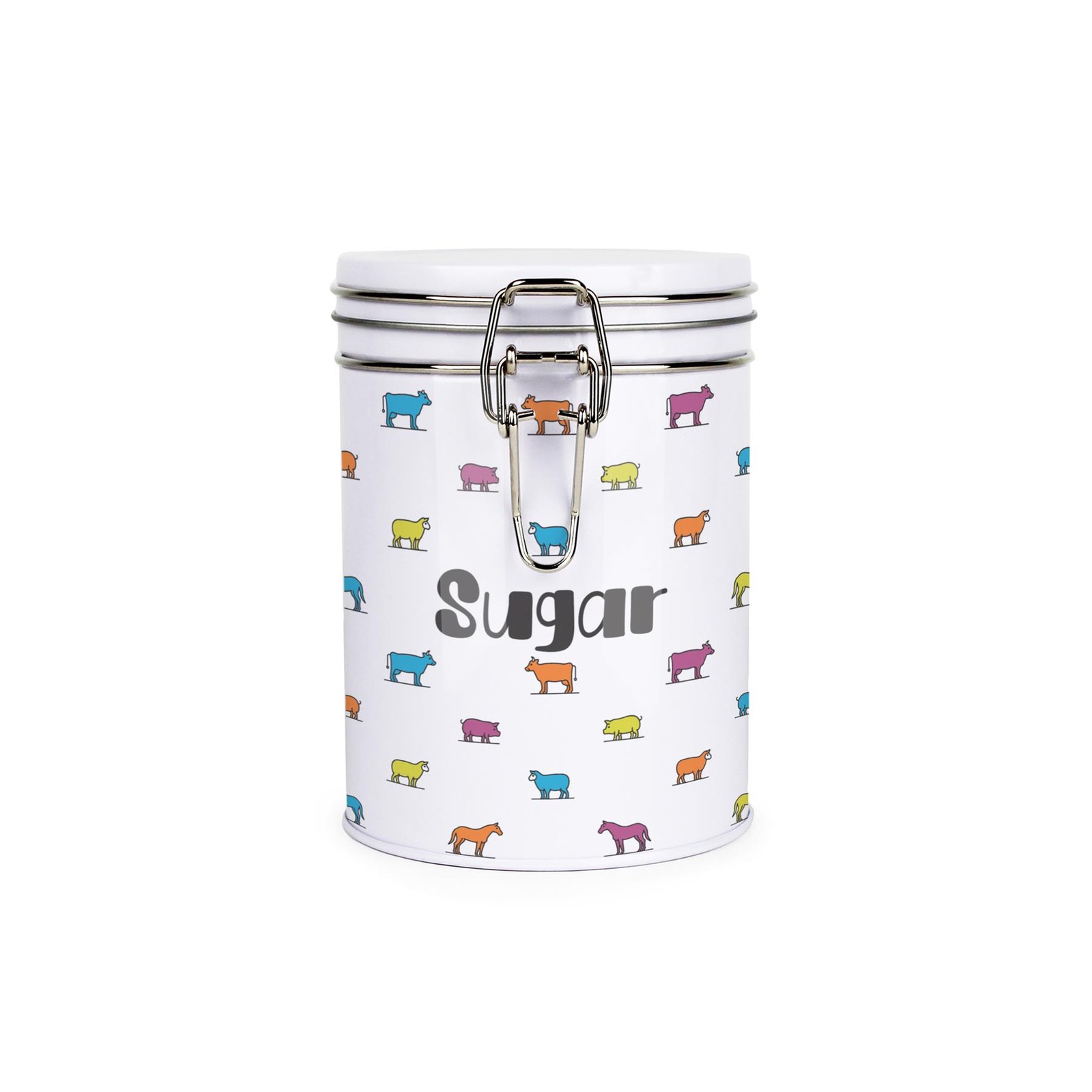 Purely Home Animal Farm Hot Drinks Canister - Sugar Storage Gift Tin