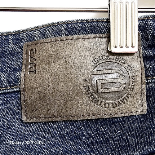 Buffalo Neu ohne Etikett David Bitton 1972 ASH-X schmale Stretchjeans für Herren 30 x 30 Vintage blau - Bild 4 von 11