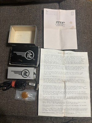It By Frap Flat Audio Response Acoustic Guitar Pickup Vintage Rare