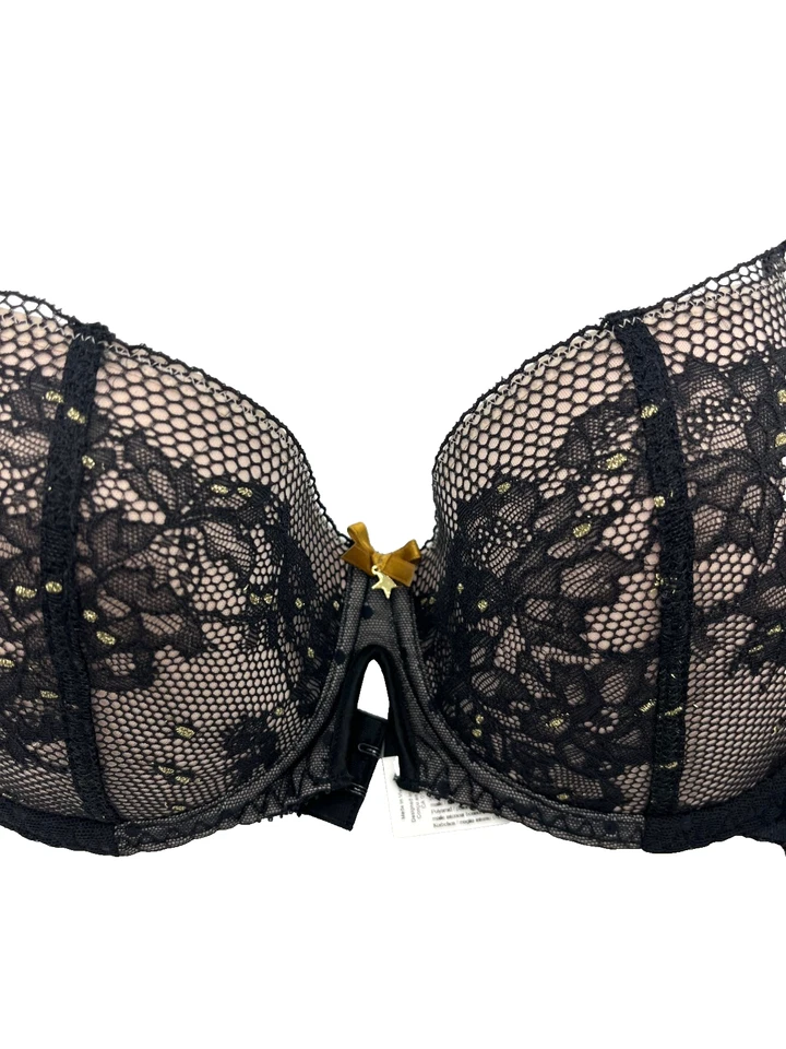 Sujetador Push Up Passionata Encaje Negro Estilo 4079 9707 Talla 36C Foto 4 de 4