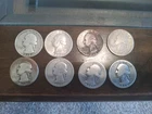 8 1930s Washington SILVER QUARTERS