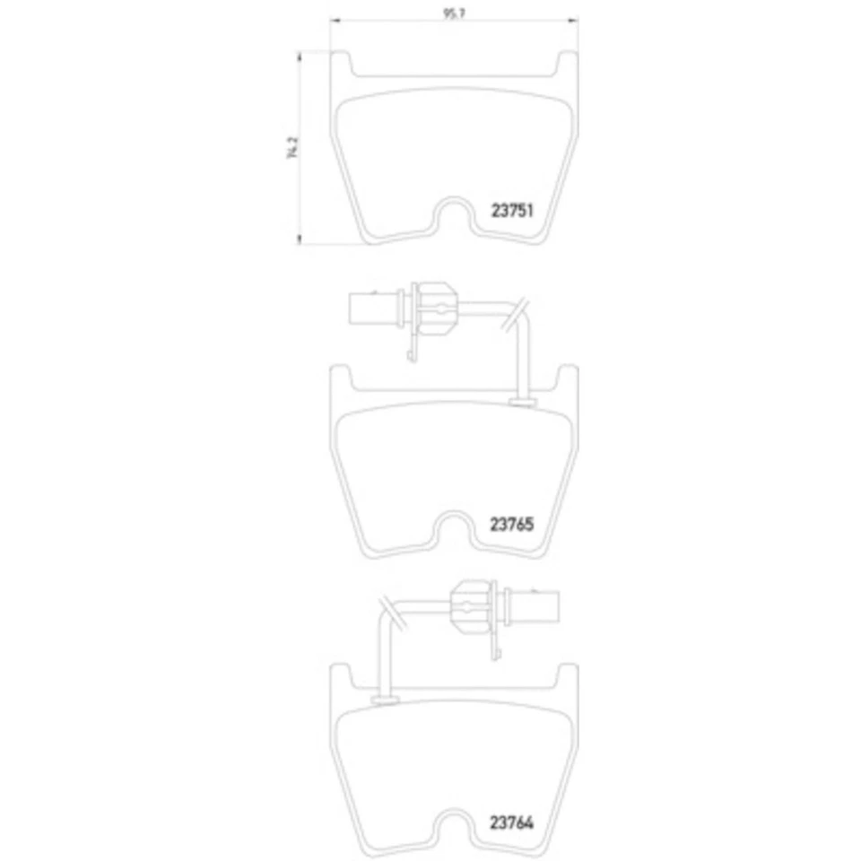 Hella Pagid 355009191 Disc Brake Pad Set For 03-09 Audi R8 RS4 RS6 Foto 3 de 4