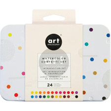 NEW 24 Color Art Philosophy Watercolor Confetti Paint Set Prima Marketing