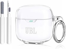 JBL Tune Flex Earbuds Case Clear, Full Protective Soft Transparent TPU Skin Cove