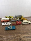 Lot of 9 Original Matchbox Lesney Cars Truck Vehicles Black Wheels