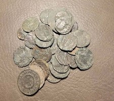 25 x uncleaned roman coins mostly Ae3