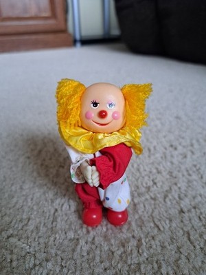 Vintage Russ two Faced Two Sided Clown sad And happy Face pencil hugger doll