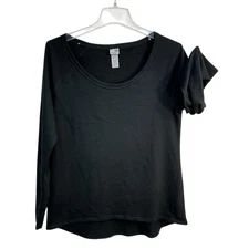 C9 By Champion Active Shirt Womens Large Black Loose Long Sleeve Performance Top