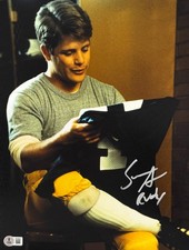Sean Astin Signed 11x14 Photo Rudy Authentic Autograph Beckett Witness